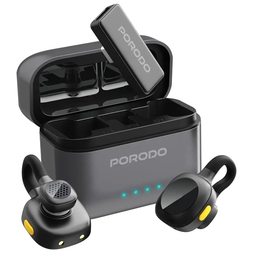 Porodo MOVO Lavalier Microphone USB-C Connector (PDLAMPHF76BK)